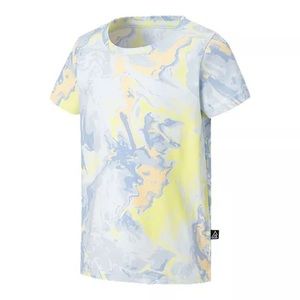 NWT Ripzone Blue, Peach, & Yellow Marble Patterned Lightweight Active T-Shirt